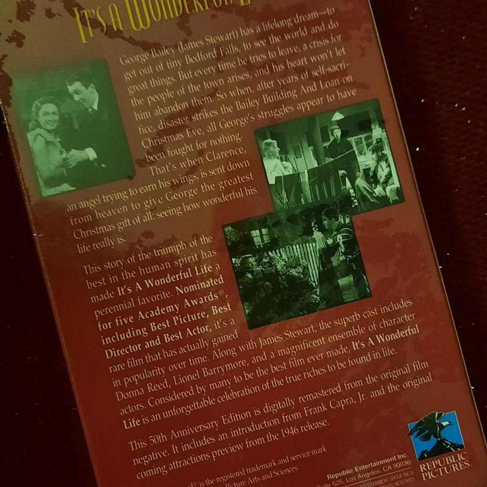 🍀3/15 🆕️ It a Wonderful Life Christmas VCR Movie - Picture 4 of 4